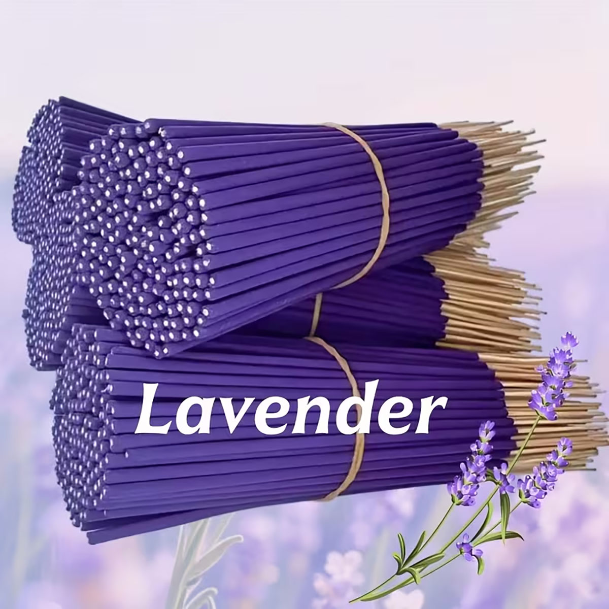 Yoga Fitness Holiday - Lavender Premium Aromatherapy Incense Sticks, 8.66