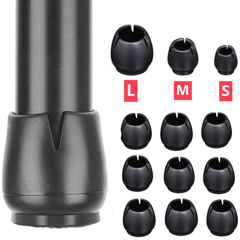 Sit Up Bar Floor - 16PCS Black Silicone Chair Leg Floor