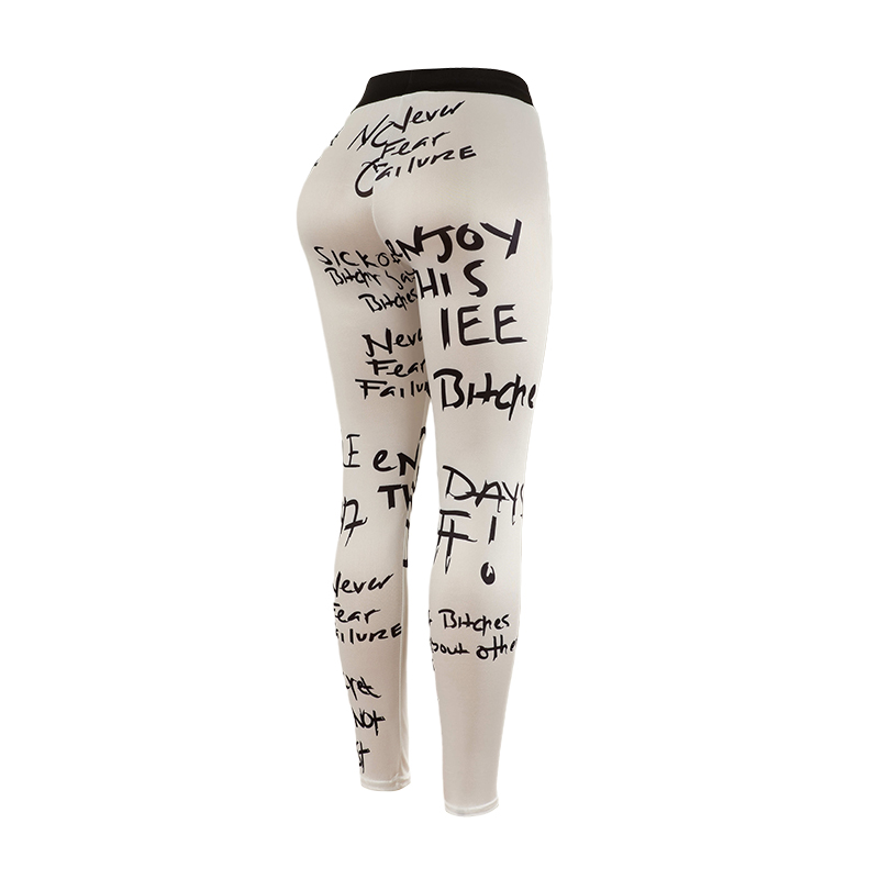 Yoga Overall Fitness - Popular Letter Printed Sexy Fitness Leggings