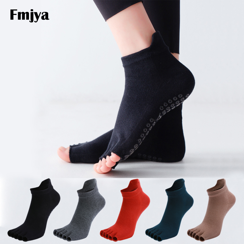 Yoga Fitness Gym - Yoga Socks Half Toe Anti-Slip Silicone
