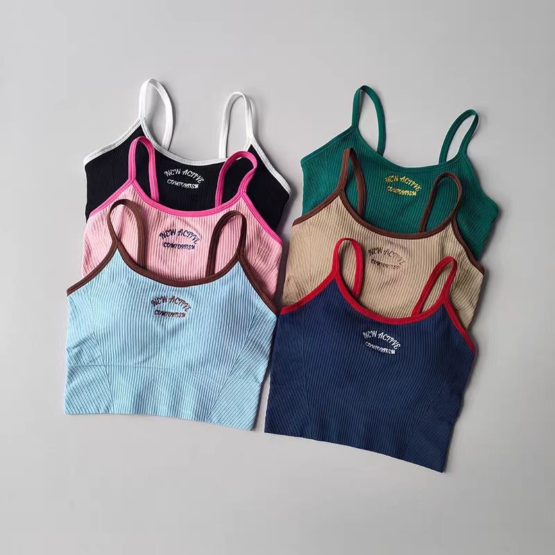 Yoga Blocks - Women's Color Block Cami Sports Bra