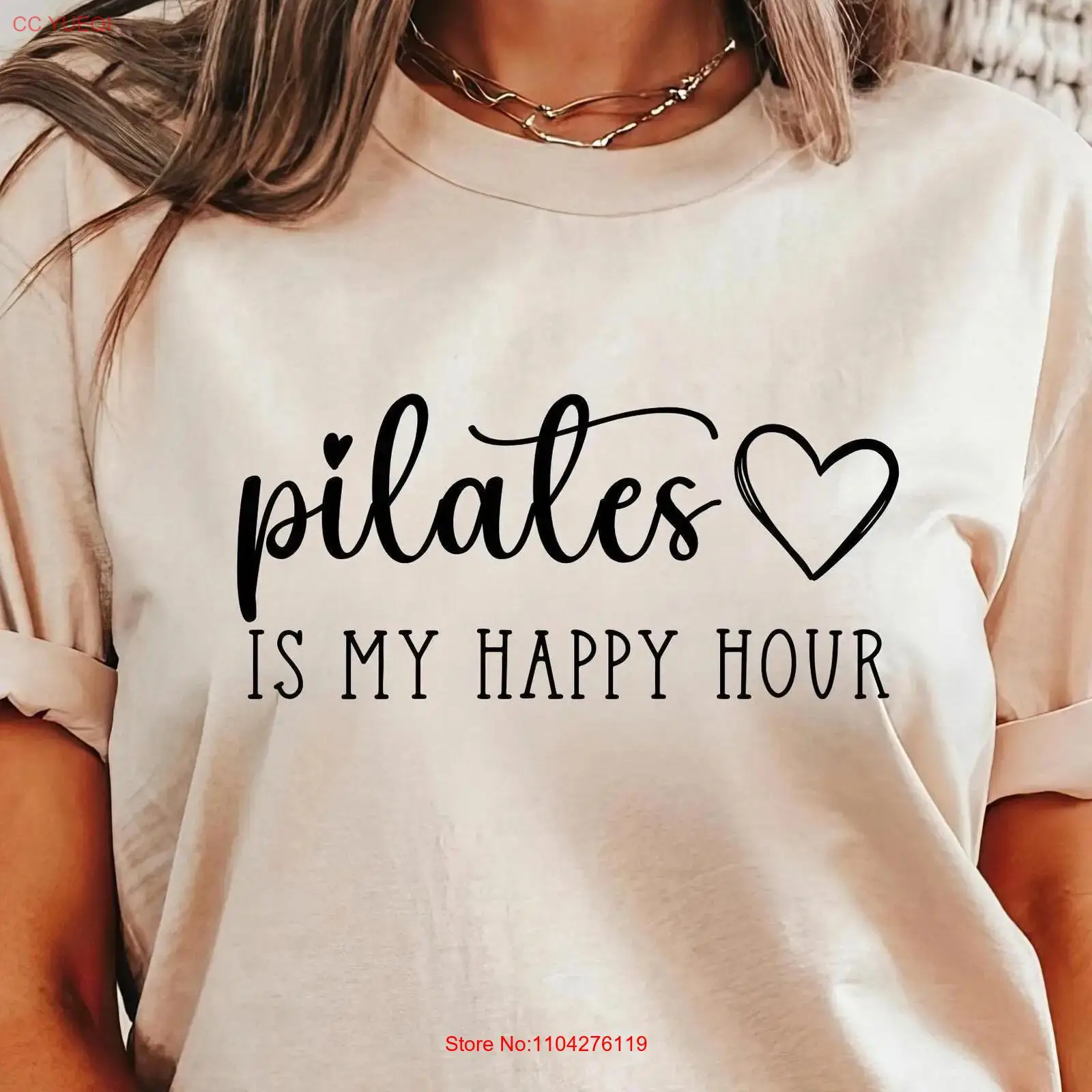 Yoga Fitness Instructor - Pilates is my Happy Hour T