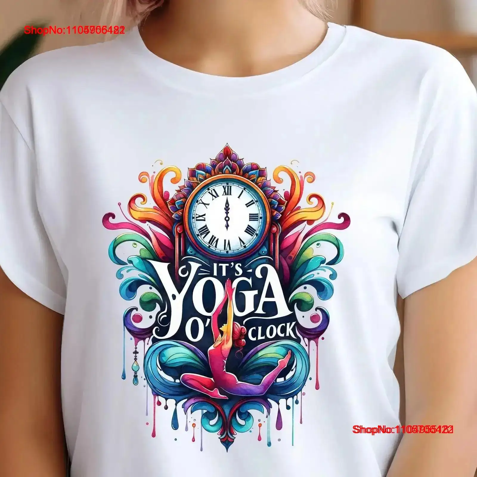 Yoga Fitness Instructor - Yoga T Shirt It's O'Clock Meditation