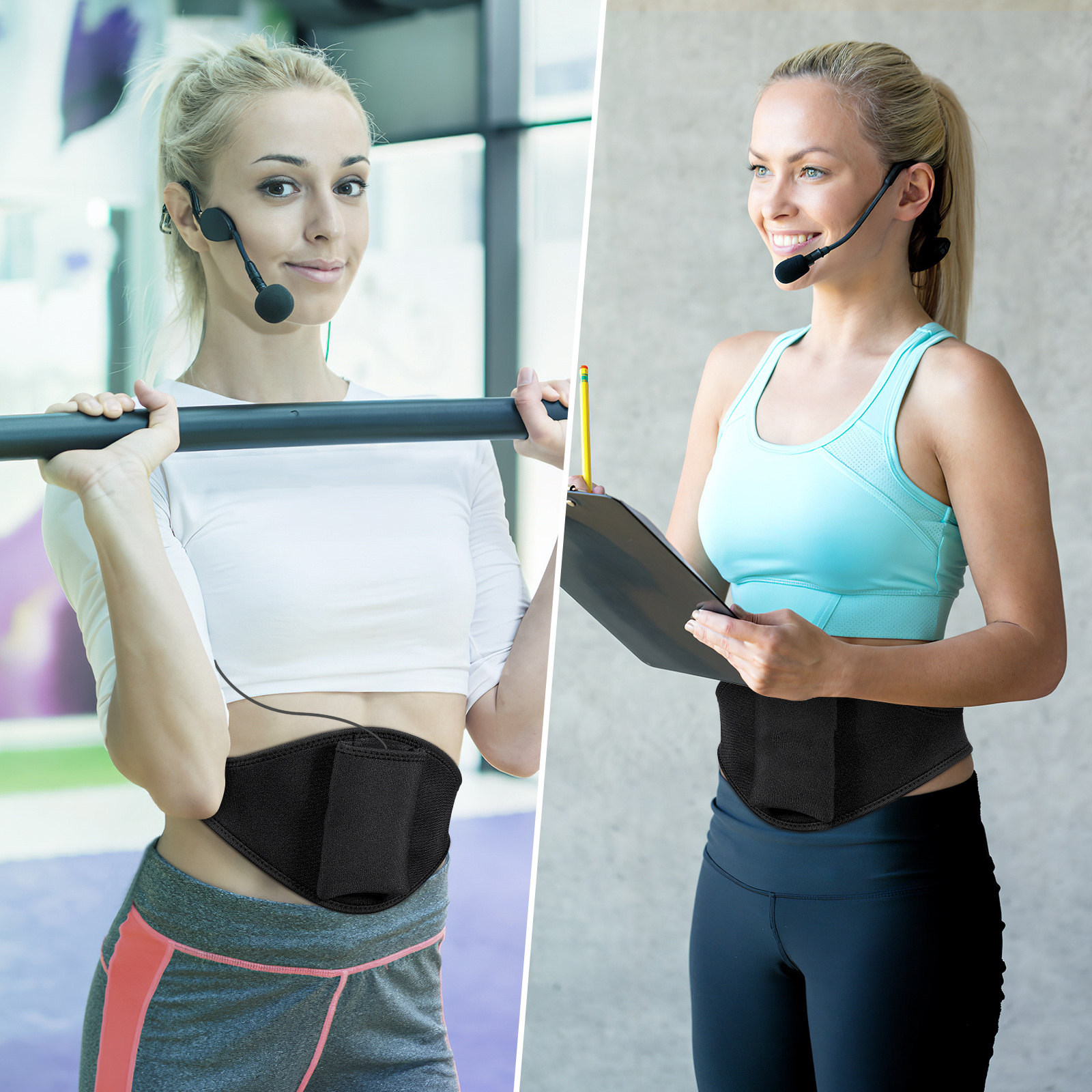 Yoga Fitness Instructor - Professional Mic Belt for Fitness Instructors