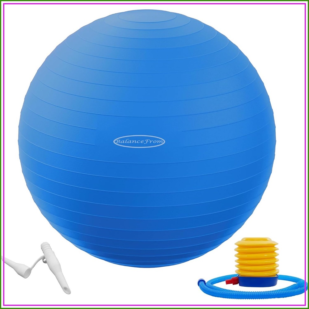 Yoga Fitness Ball - Anti-Burst Slip Resistant Exercise Yoga Fitness