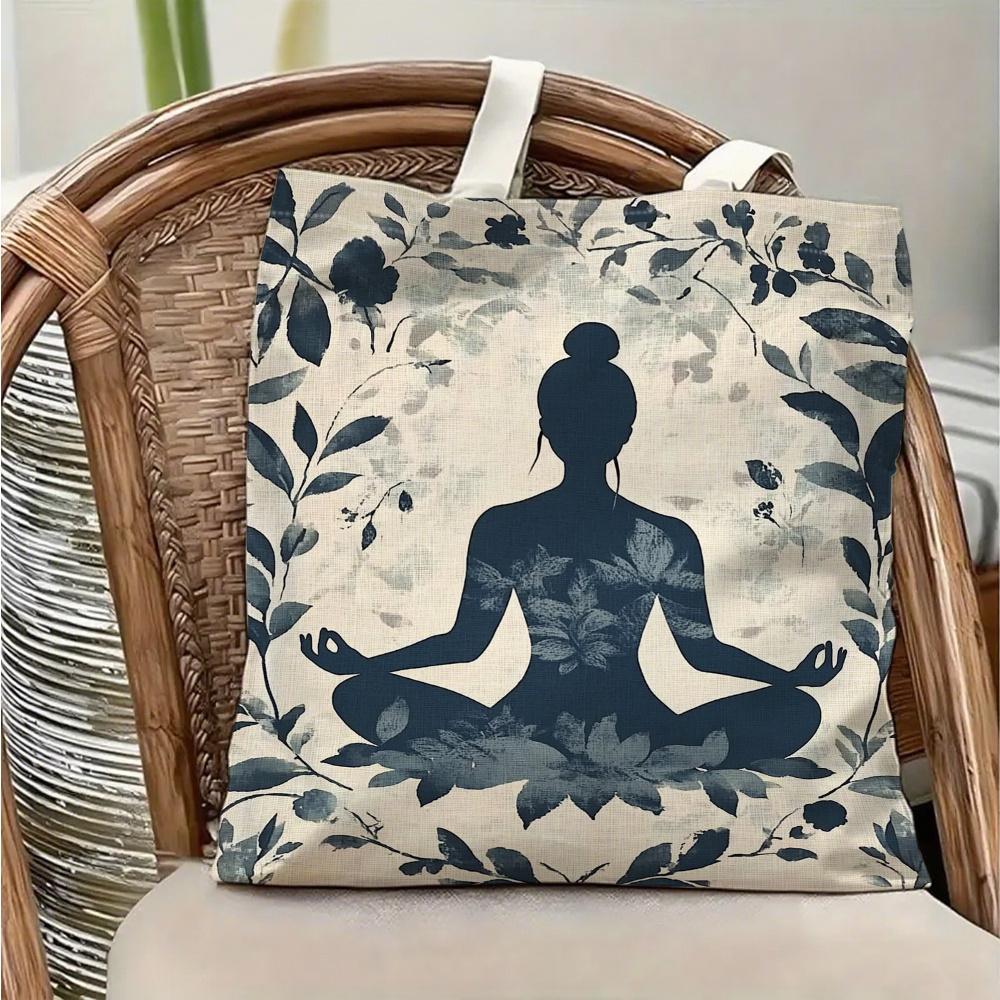 Yoga Fitness Holiday - 1 Piece Yoga Meditation-Themed Canvas Shoulder