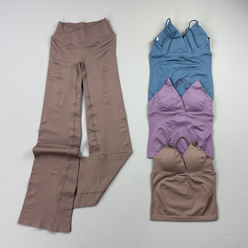 Yoga Fitness Kleidung - 2Pcs Women Seamless Yoga Workout Sets