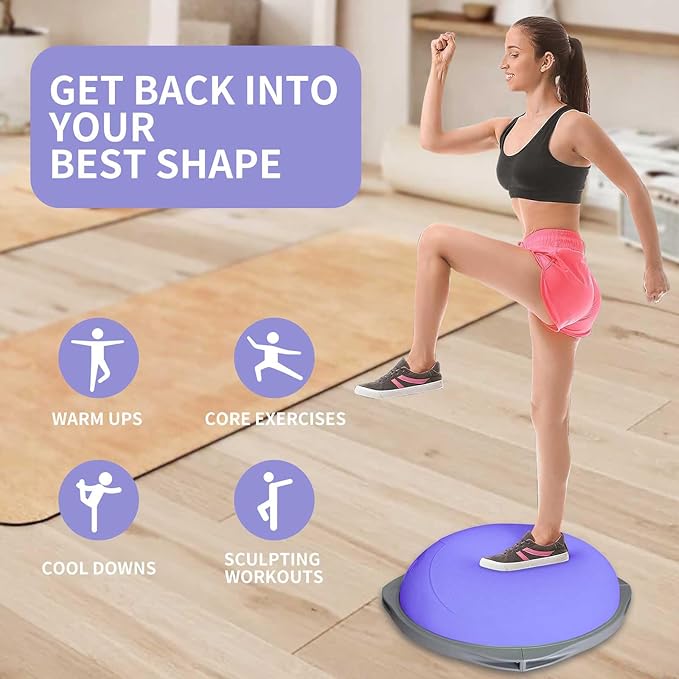 70cm Bosu Balance Ball, Anti-S - огляд і ціна Yoga Fitness Gym