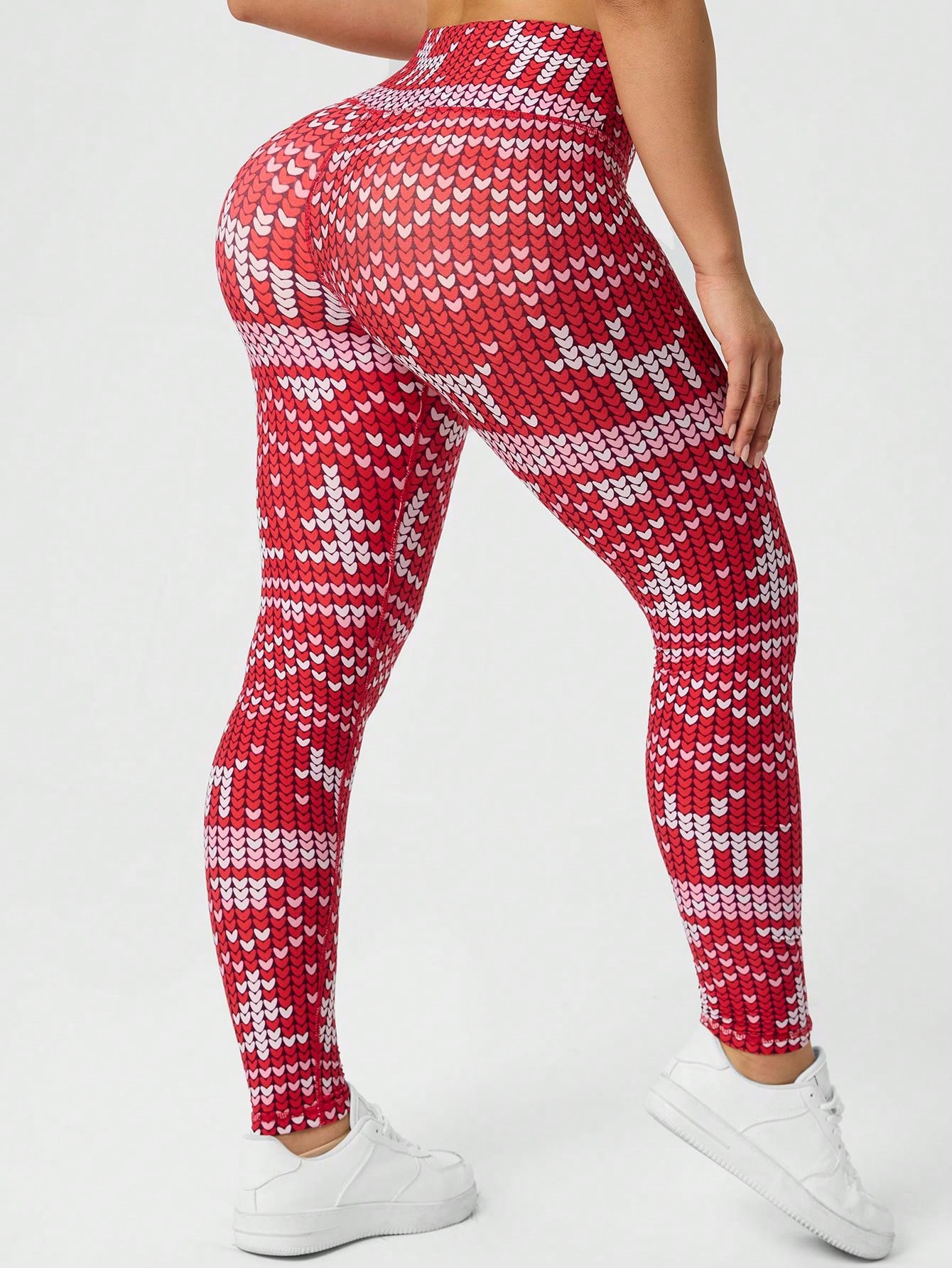 Womens Christmas Printed Leggi - огляд і ціна Yoga Fitness Holiday