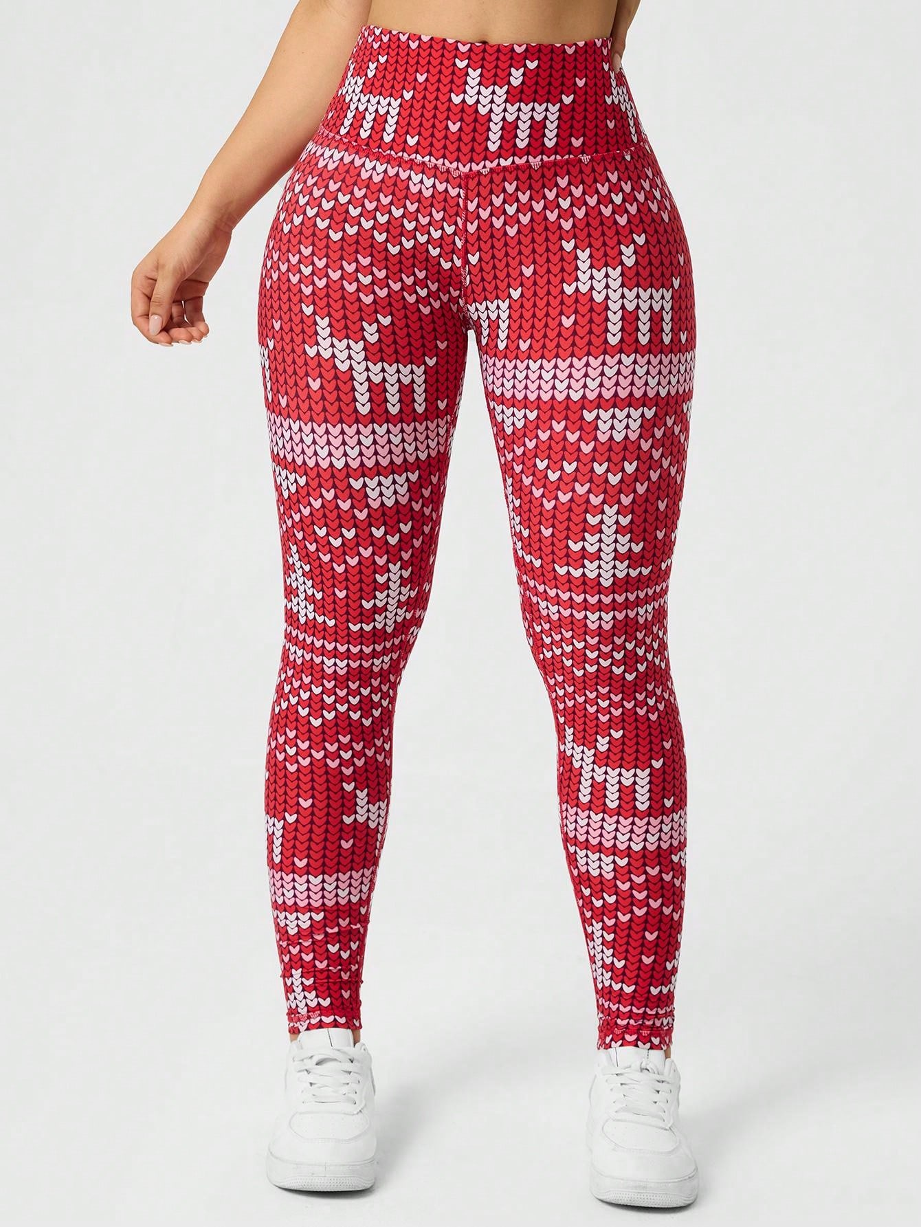 Womens Christmas Printed Leggi - огляд і ціна Yoga Fitness Holiday