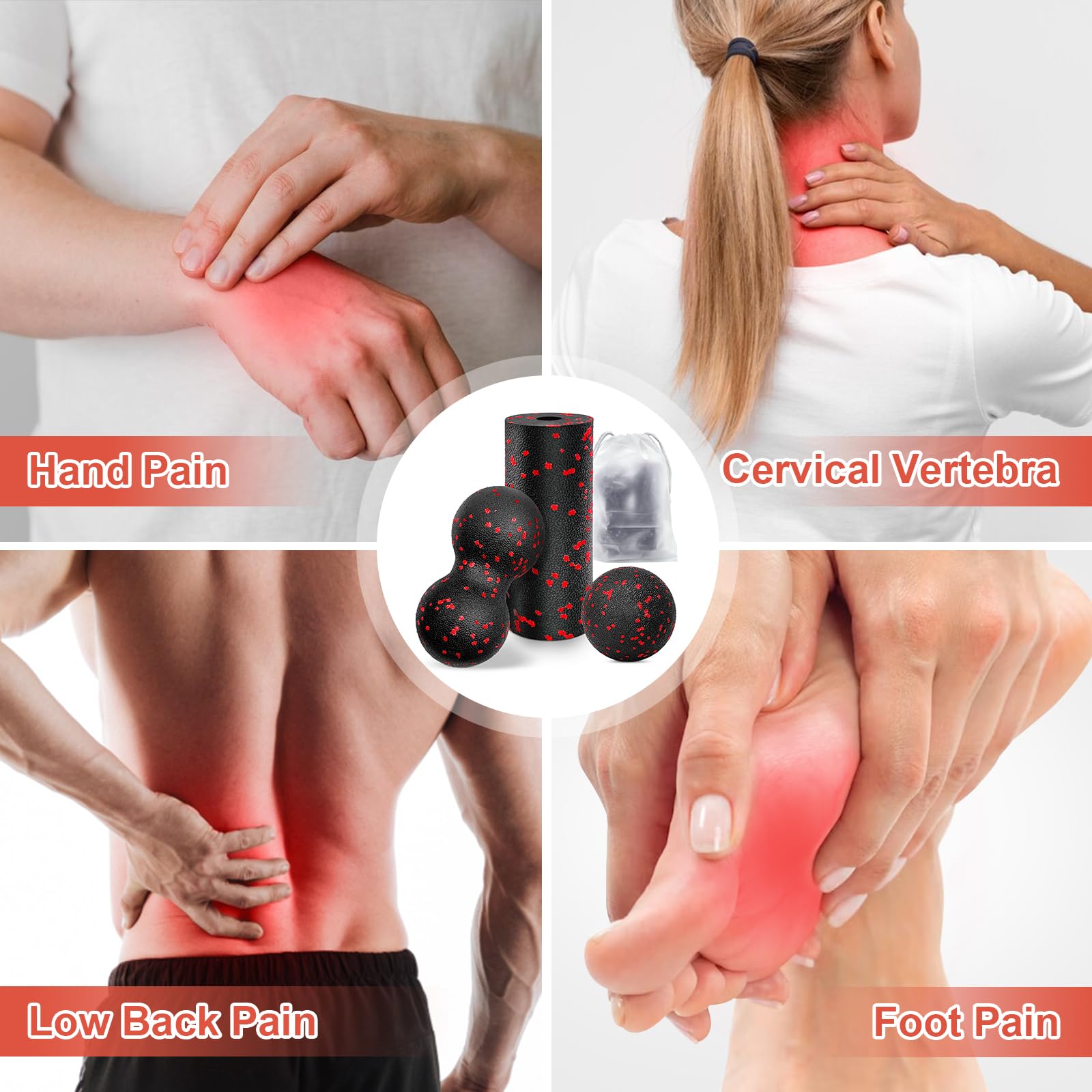 Hollow Yoga Roller Massage Pea - огляд і ціна Yoga Fitness Ball