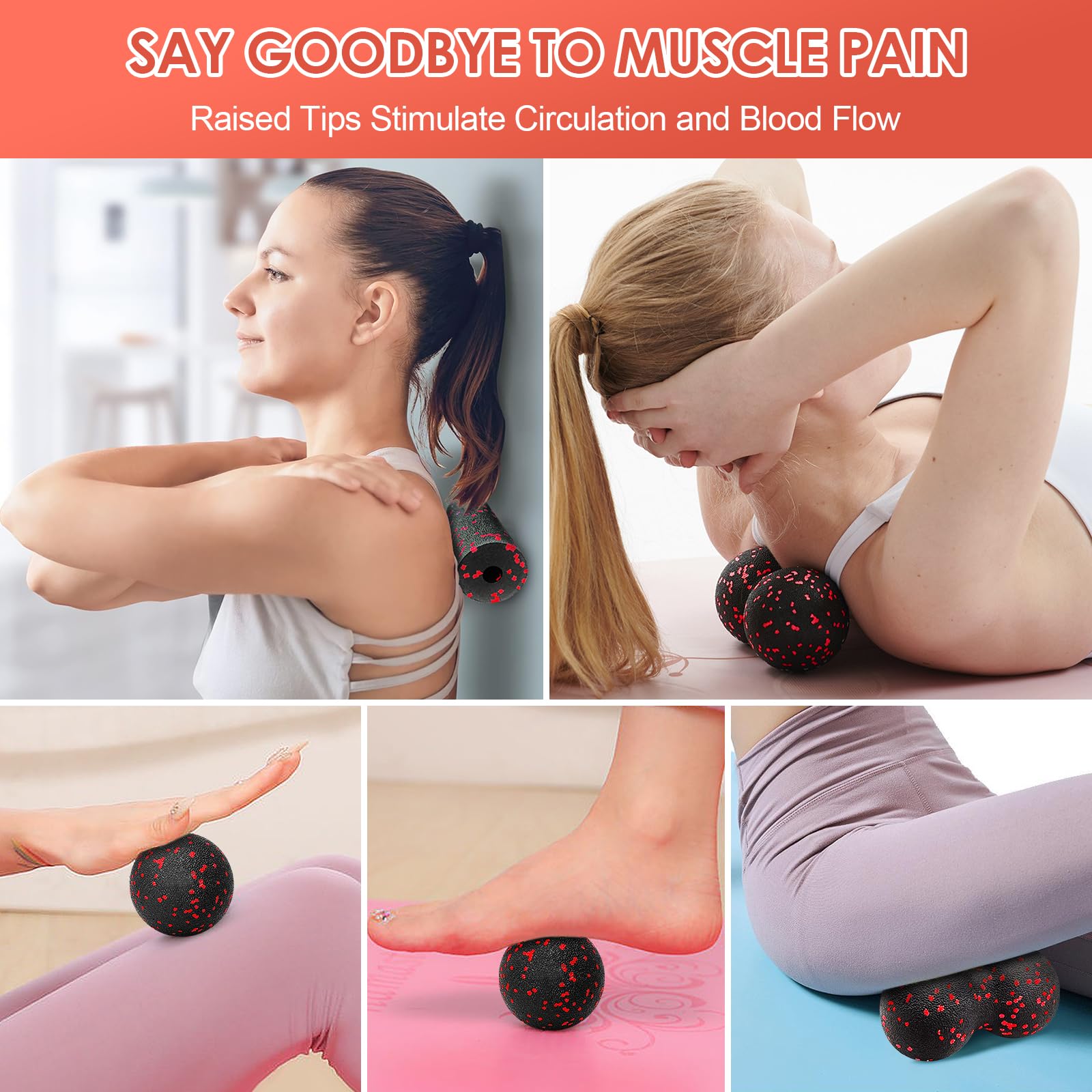 Hollow Yoga Roller Massage Pea - огляд і ціна Yoga Fitness Ball