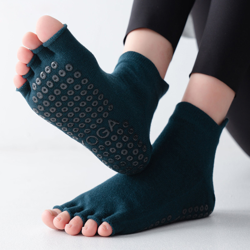 Yoga Socks Half Toe Anti-Slip  - огляд і ціна Yoga Fitness Gym