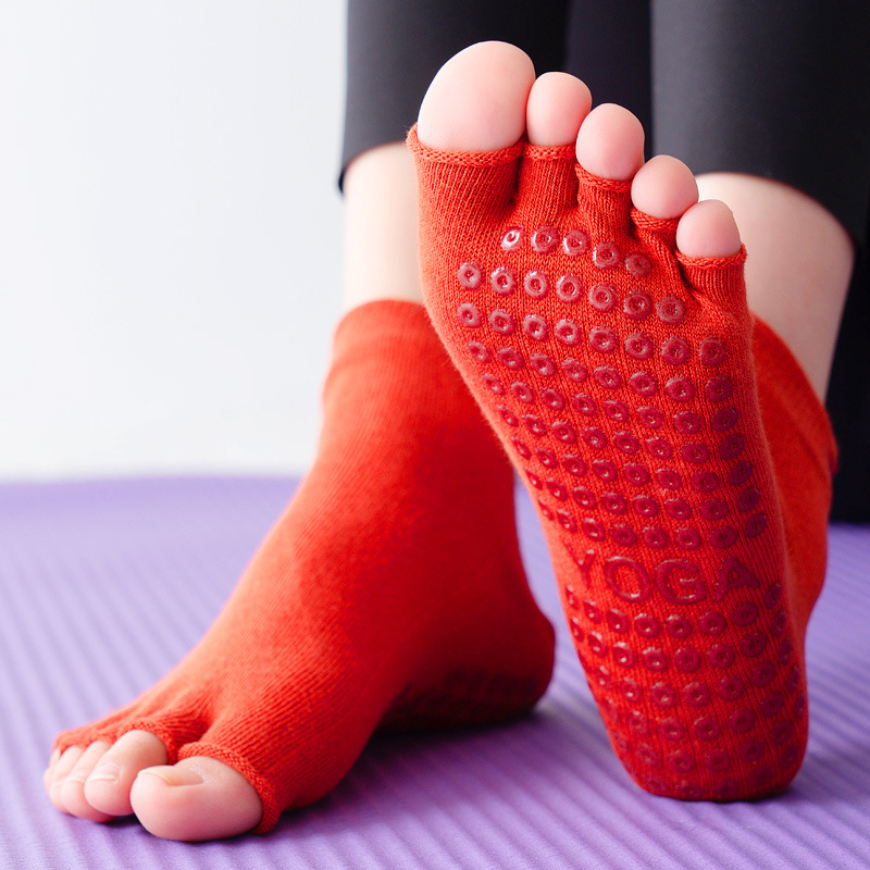 Yoga Socks Half Toe Anti-Slip  - огляд і ціна Yoga Fitness Gym