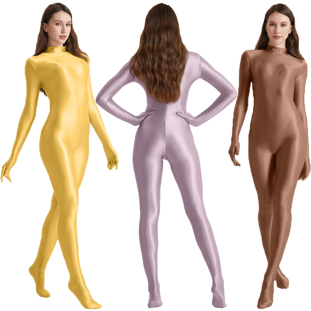 Women Oil Stretch High Neck Bo - огляд і ціна Yoga Overall Fitness