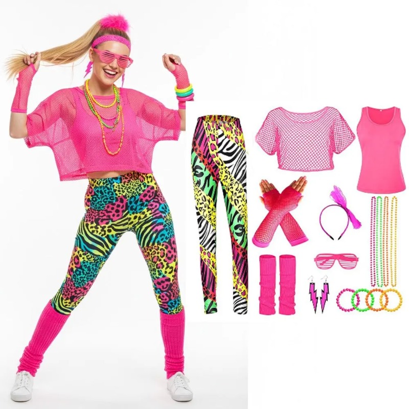 1980s Retro Dance Party Wear B - огляд і ціна Yoga Fitness Holiday