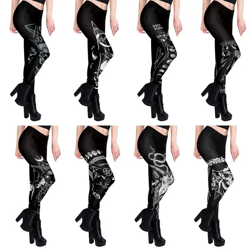 Gothic Women Leggings Sexy Mid - огляд і ціна Yoga Fitness Holiday