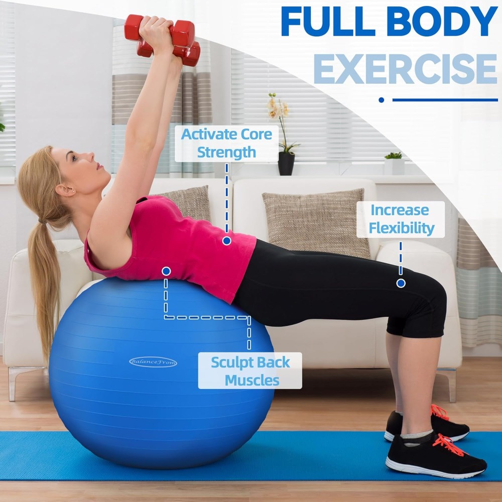 Anti-Burst Slip Resistant Exer - огляд і ціна Yoga Fitness Ball