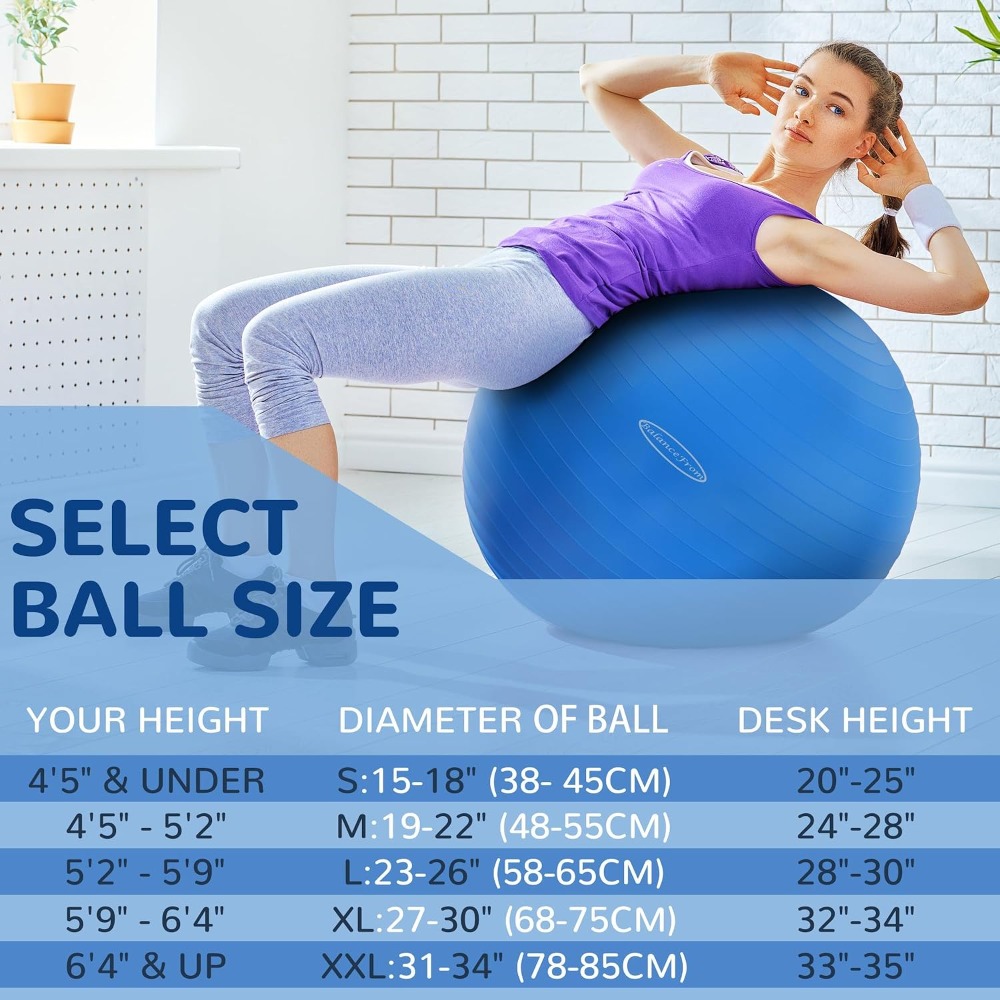 Anti-Burst Slip Resistant Exer - огляд і ціна Yoga Fitness Ball