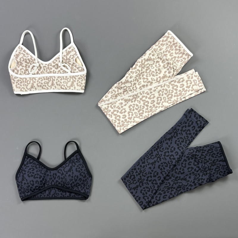 HISTELLO 2Pcs Leopard Yoga Bra - огляд і ціна Yoga Fitness Kleidung