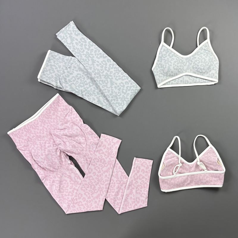 HISTELLO 2Pcs Leopard Yoga Bra - огляд і ціна Yoga Fitness Kleidung