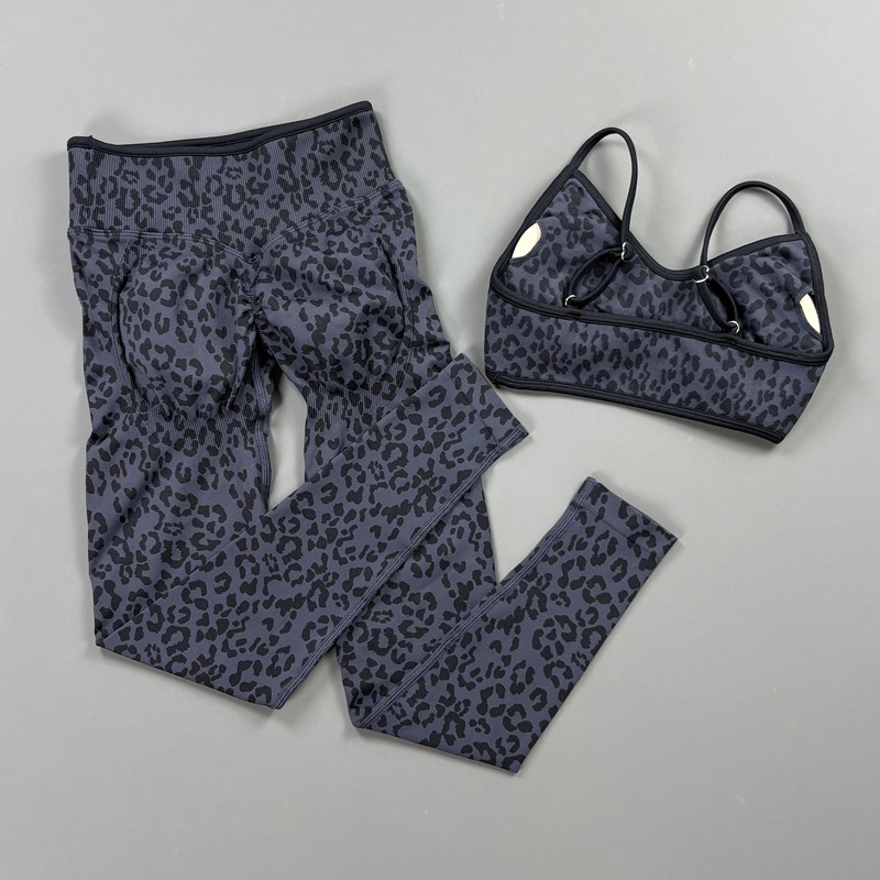 HISTELLO 2Pcs Leopard Yoga Bra - огляд і ціна Yoga Fitness Kleidung