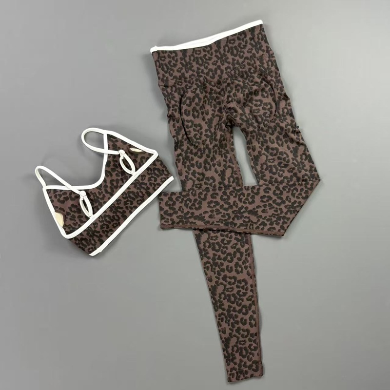 HISTELLO 2Pcs Leopard Yoga Bra - огляд і ціна Yoga Fitness Kleidung