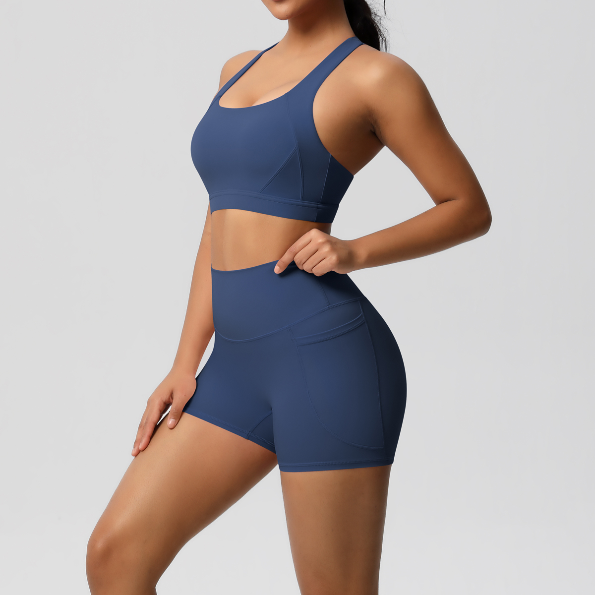 2PCS Sportswear With Pocketed  - огляд і ціна Yoga Fitness Kleidung