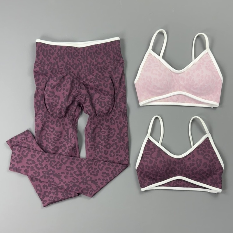 2 Pieces Yoga Set Women Leopar - огляд і ціна Yoga Fitness Kleidung