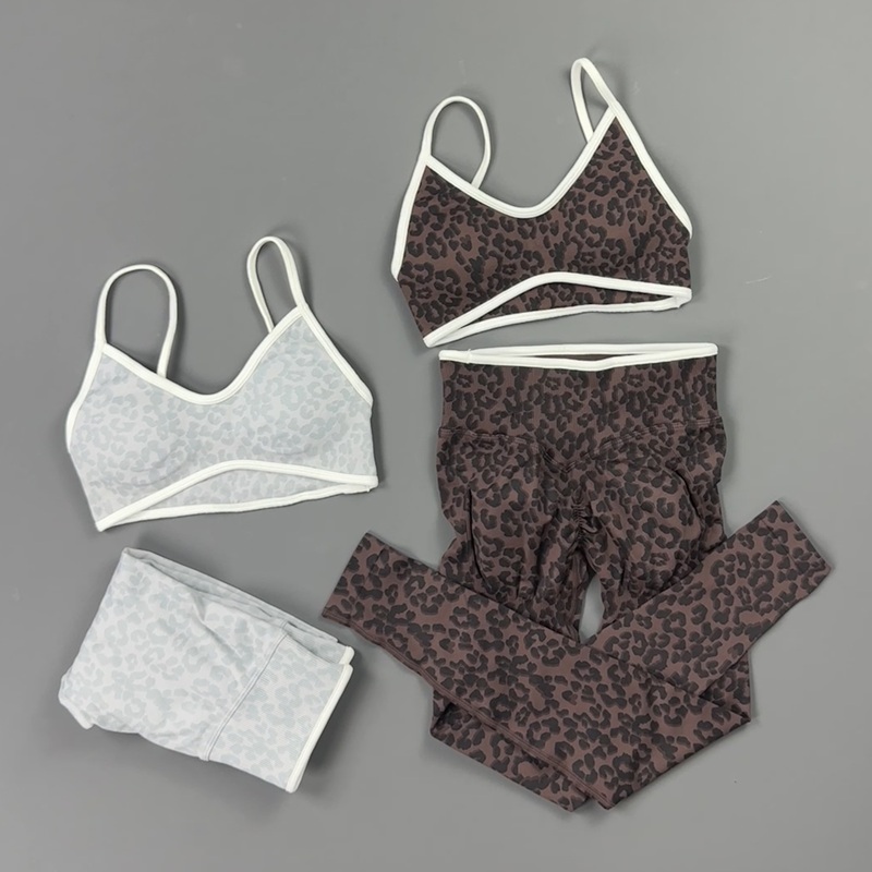 2 Pieces Yoga Set Women Leopar - огляд і ціна Yoga Fitness Kleidung