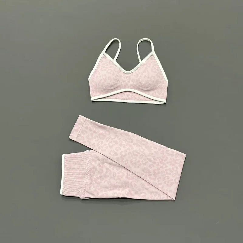 2 Pieces Yoga Set Women Leopar - огляд і ціна Yoga Fitness Kleidung